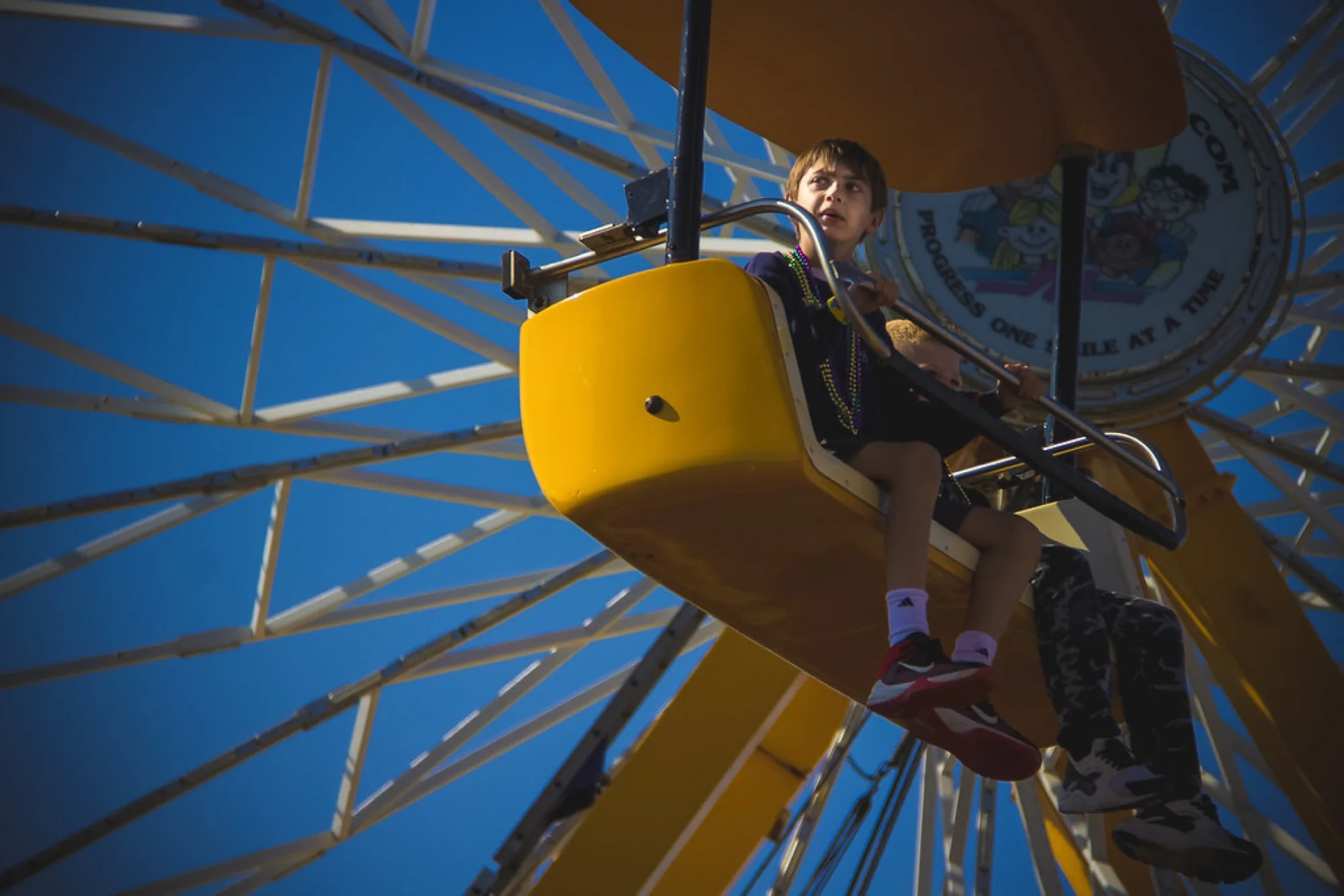 At the fair, blue sky. Misc photography by Robin Mehdee, South Florida.